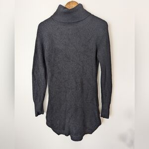 Wilfred Aritzia Bianca Turtle Neck Dress Black 100% Marino Wool Womens Size S 